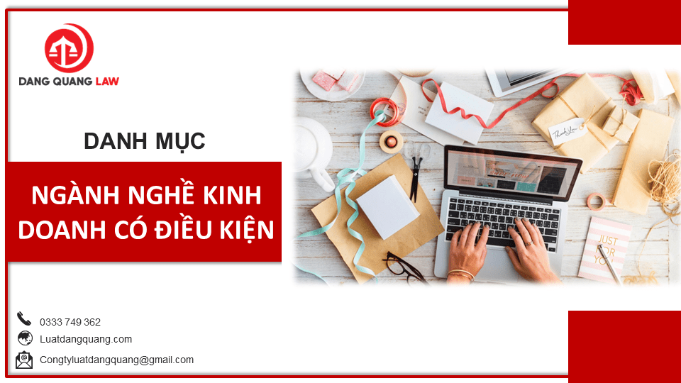 Tra cứu danh mục ngành nghề kinh doanh có điều kiện