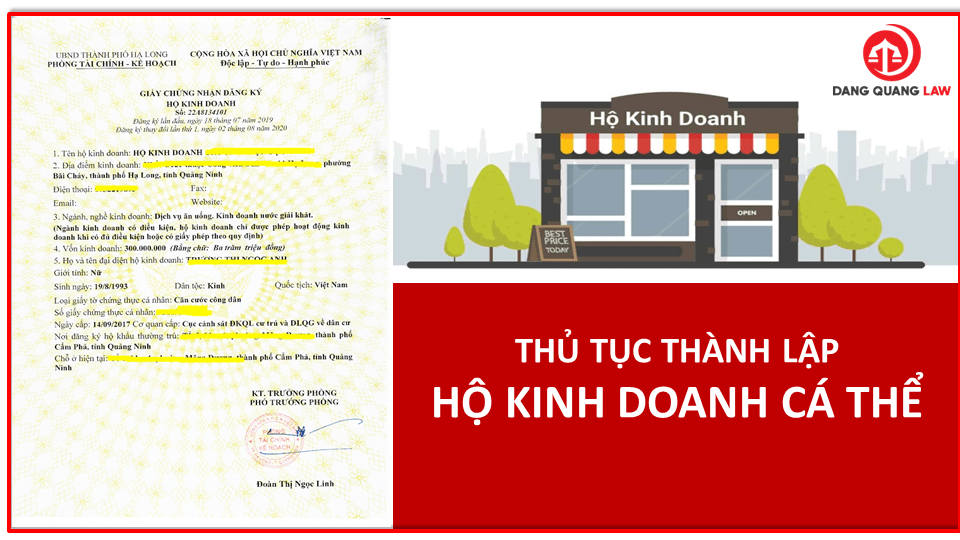 Thủ tục thành lập hộ kinh doanh cá thể