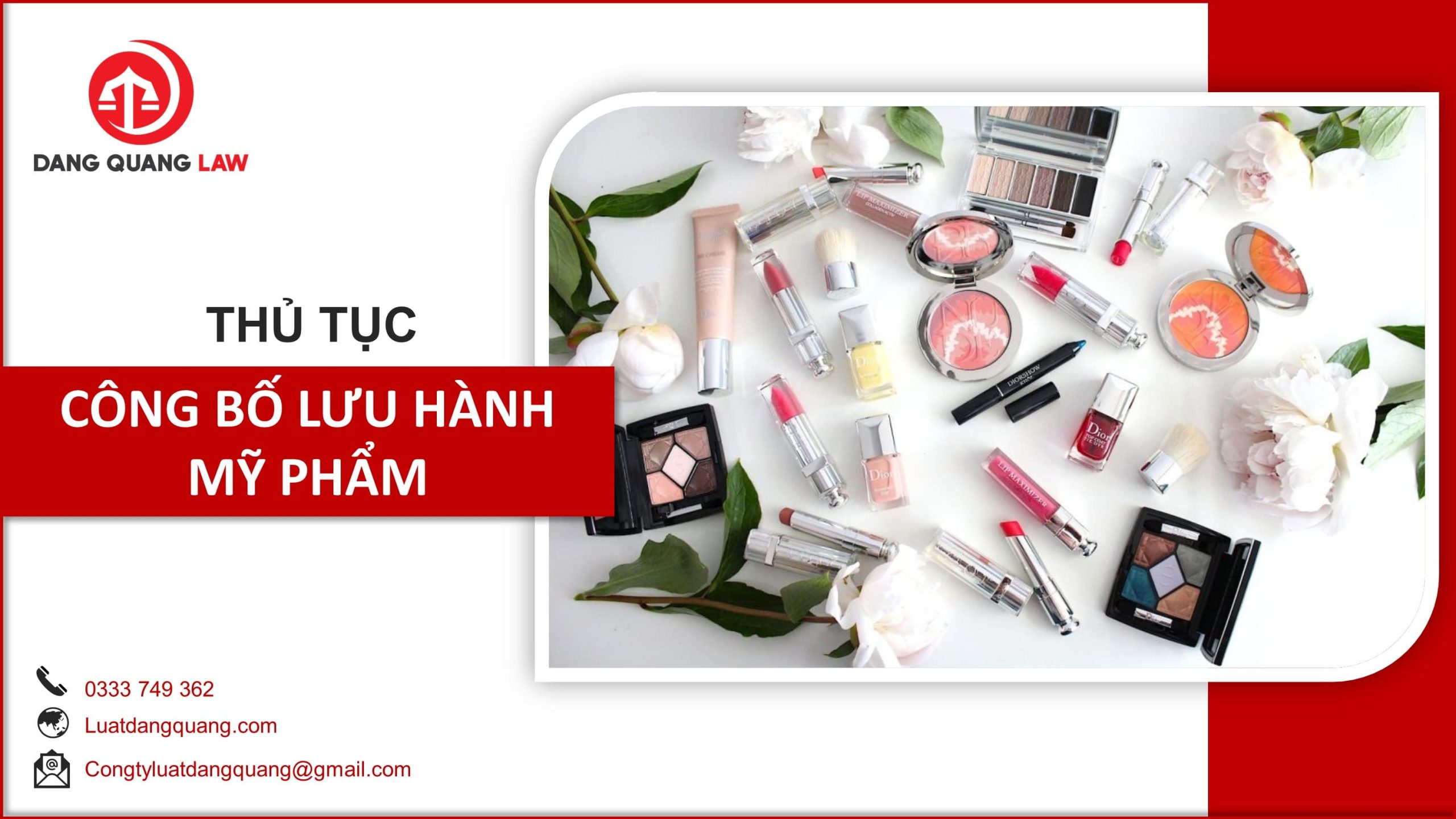 Thủ tục công bố lưu hành mỹ phẩm