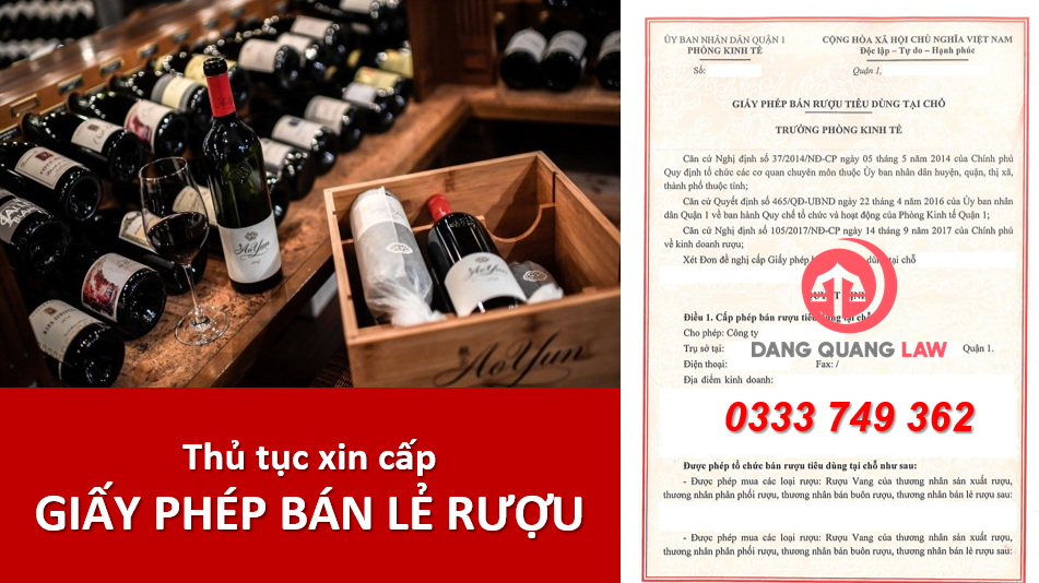 Giấy phép bán rượu đồng thời cho người tiêu dùng và cho người khác kinh doanh