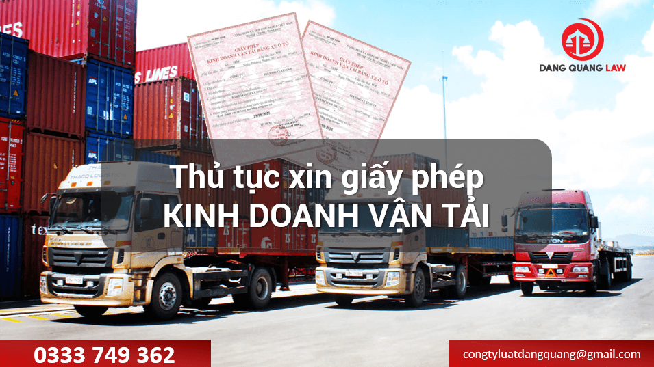 Thủ tục cấp giấy phép kinh doanh vận tả