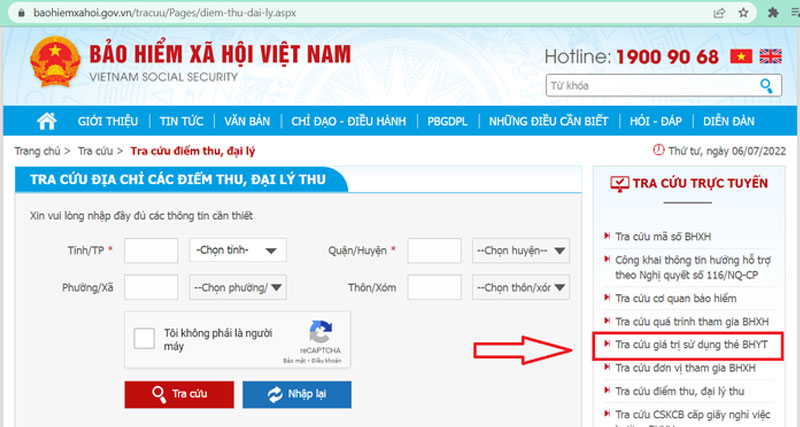 Tra giá trị sử dụng thẻ BHYT trên website Bảo hiểm xã hội Việt Nam-3